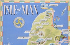 Isle of Man original vintage poster by Gordon Davey
