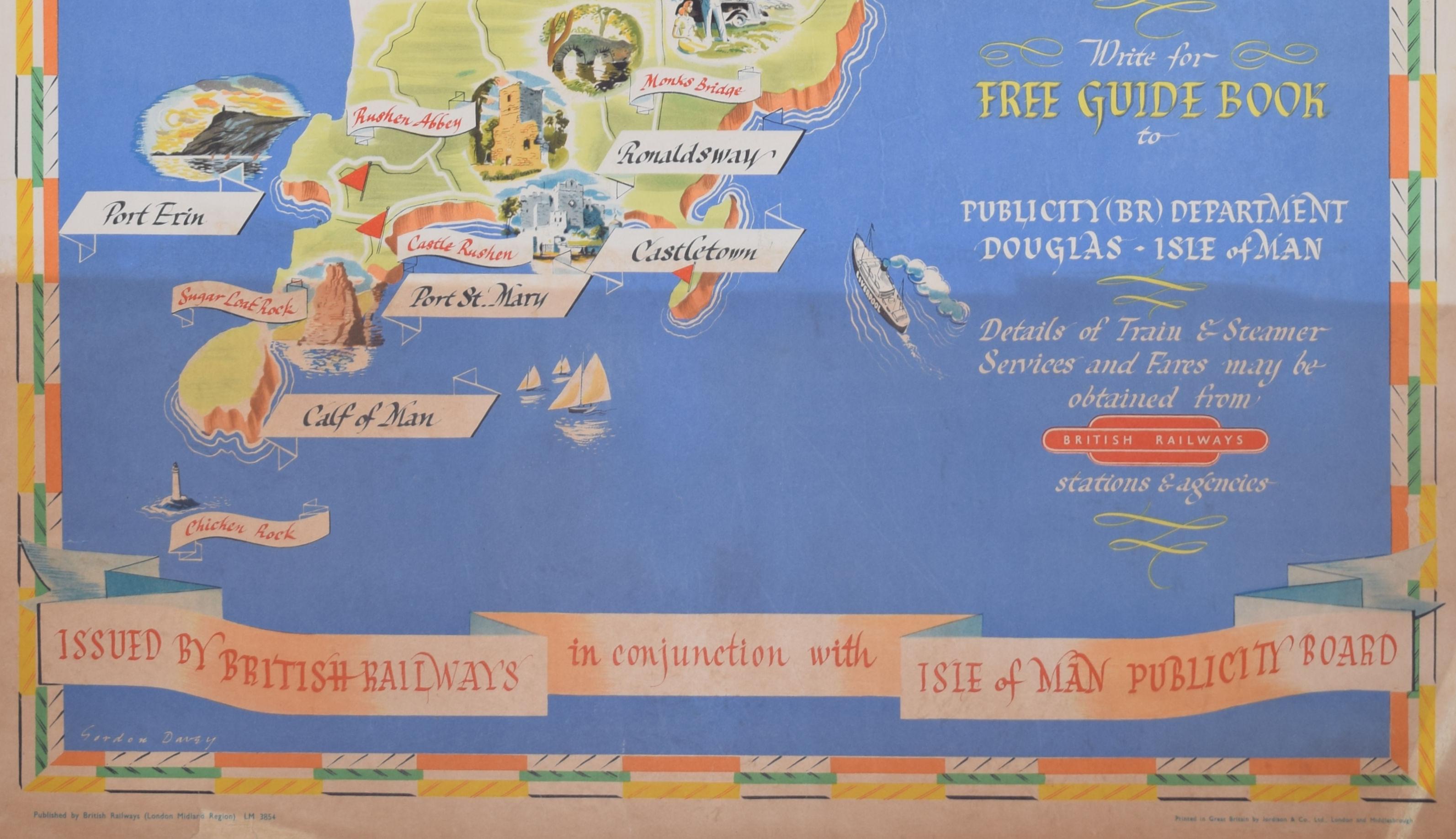 Poster d'epoca originale dell'Isle of Man di Gordon Davey in vendita 4