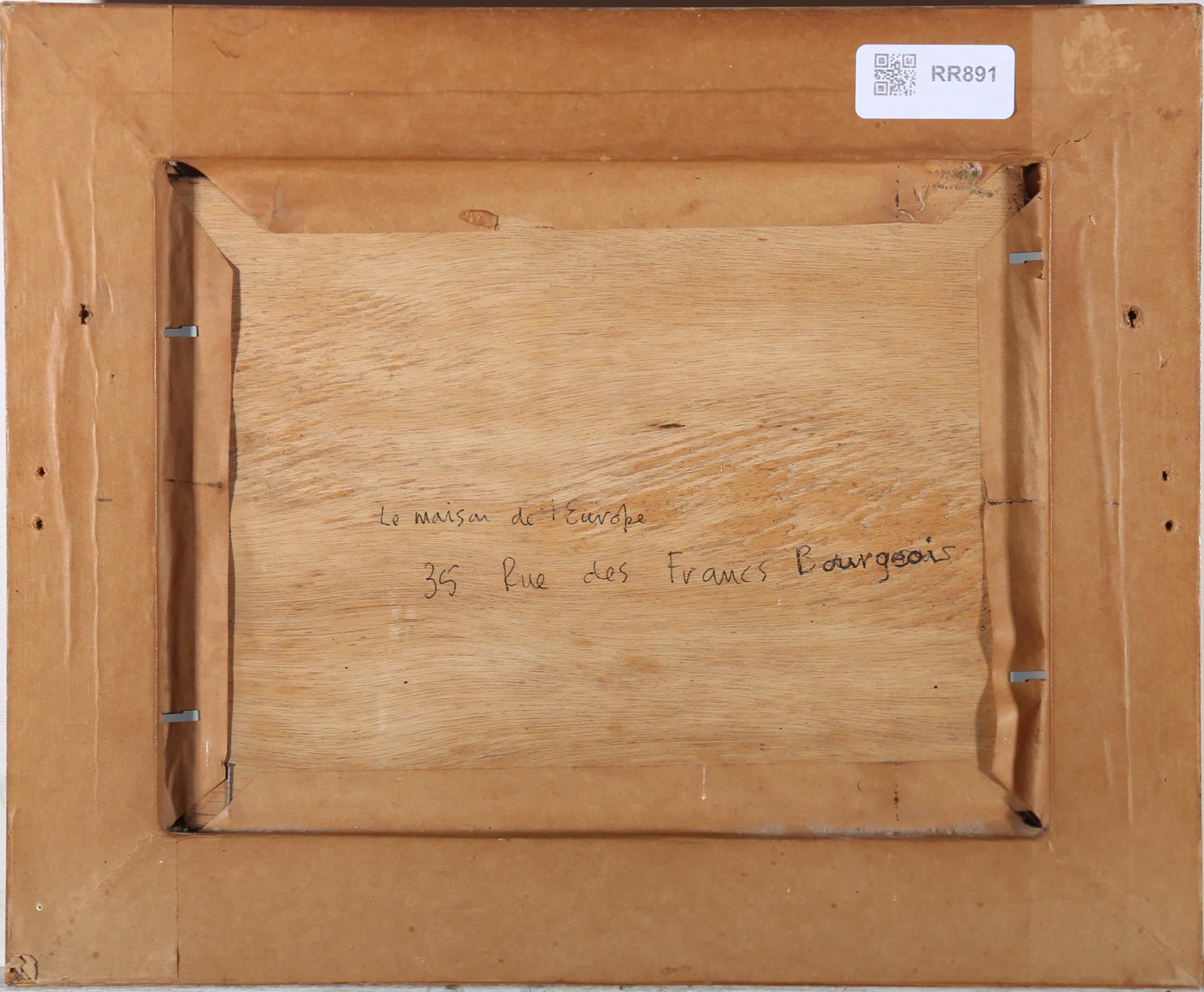 Gordon Davies - Framed 1975 Oil, Le Maison de Europe 2
