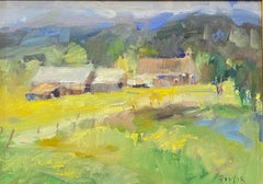 Gordon Fowler Oil on Masonite “Mountain Meadow “ Mora New Mexican