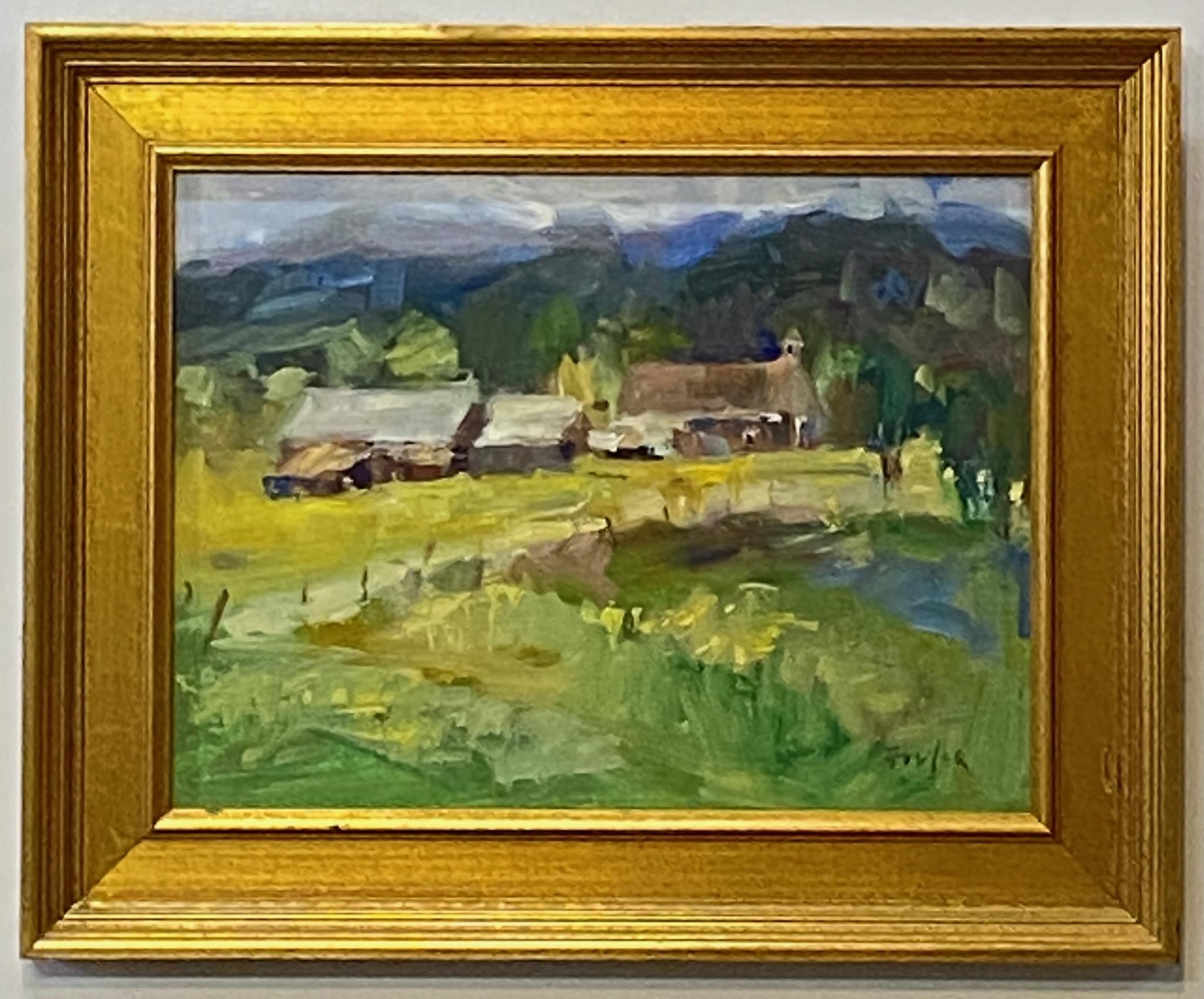 Gordon Fowler Oil on Masonite “Mountain Meadow “ Mora New Mexican 2