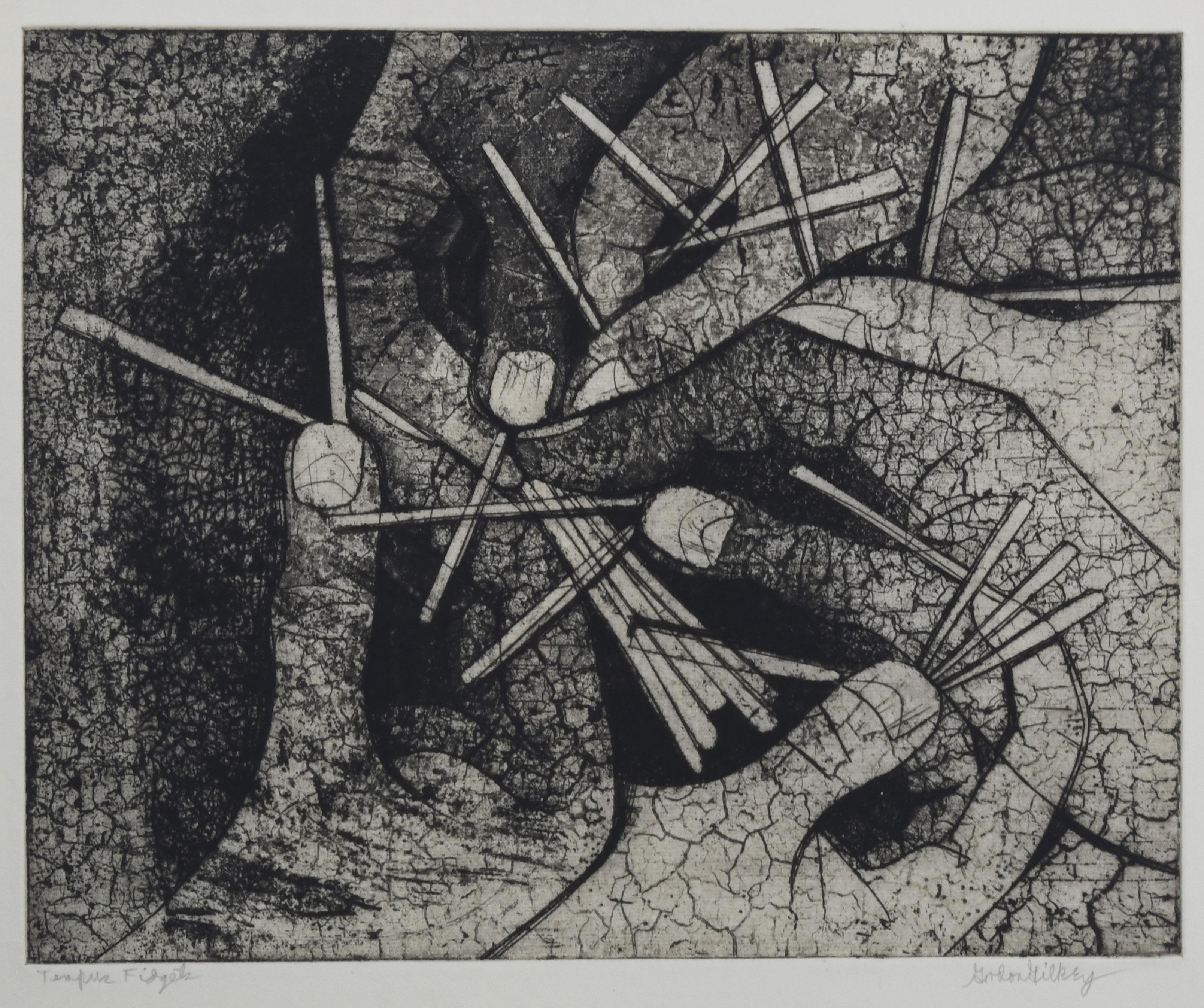 Gordon Gilkey Abstract Print – Tempus Zappelphilipps