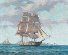 Una goletta al largo della costa