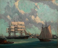 Retro "Day of Sail" - prominent American artist, Marine Art