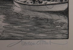 Fisherman's Haven, Realist Lithograph by Gordon Grant