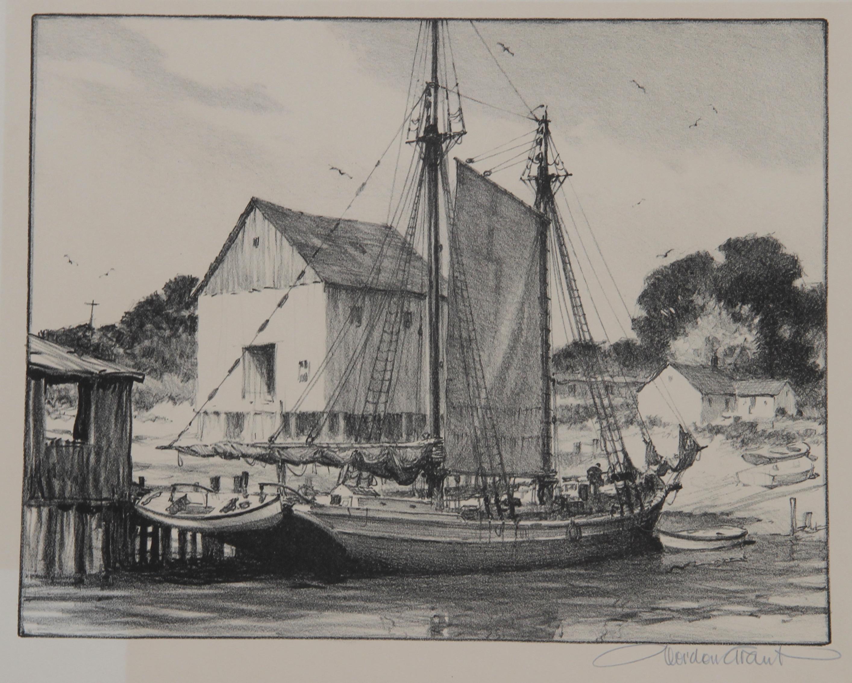 Old Coaster, Lithograph by Gordon Grant
