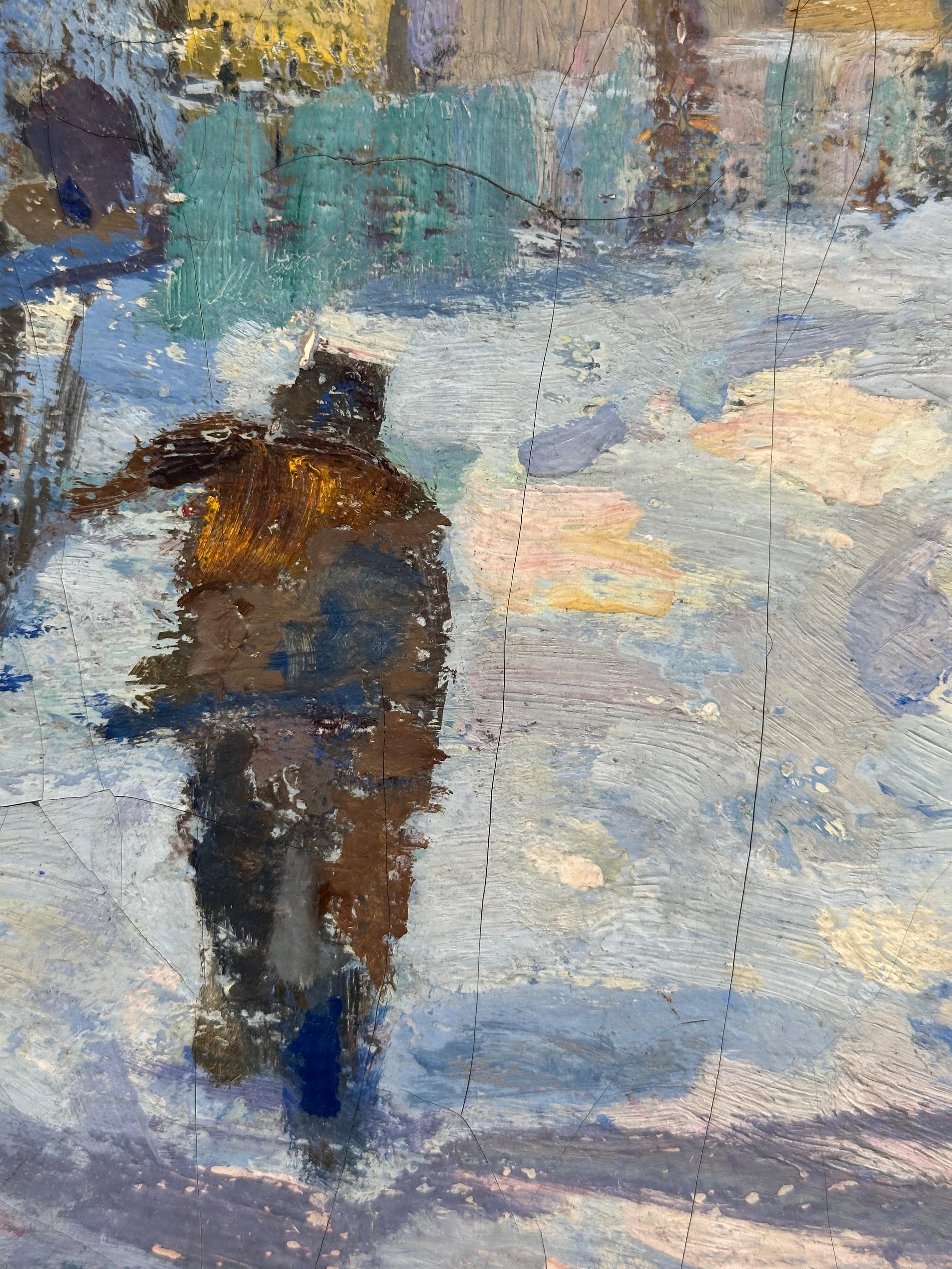 New England Winter (Abstrakter Impressionismus), Painting, von Gordon Ham