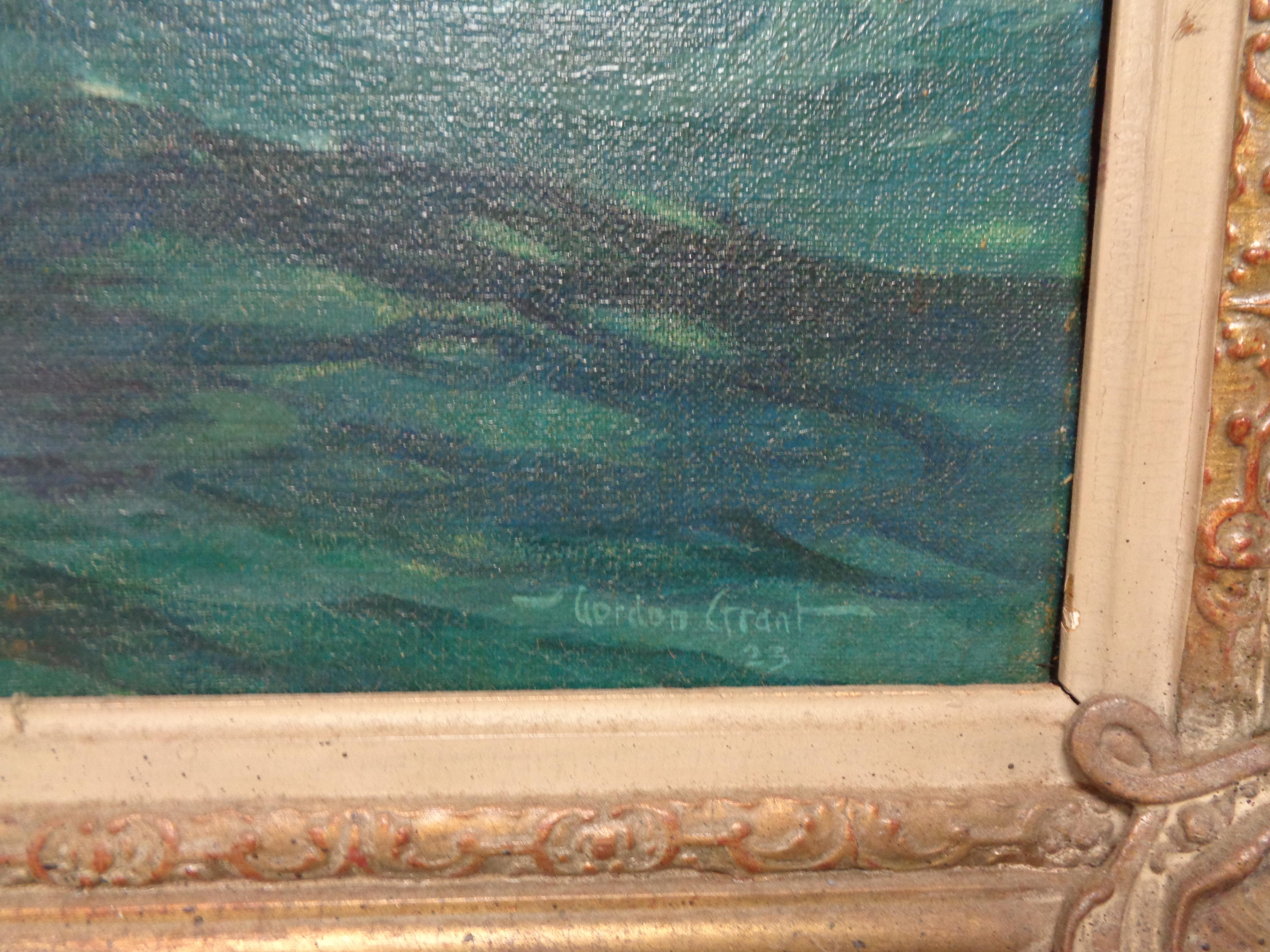 Gordon Hope Grant Paysage marin Marin Voilier Peinture à l'huile 1875-1962 en vente 3