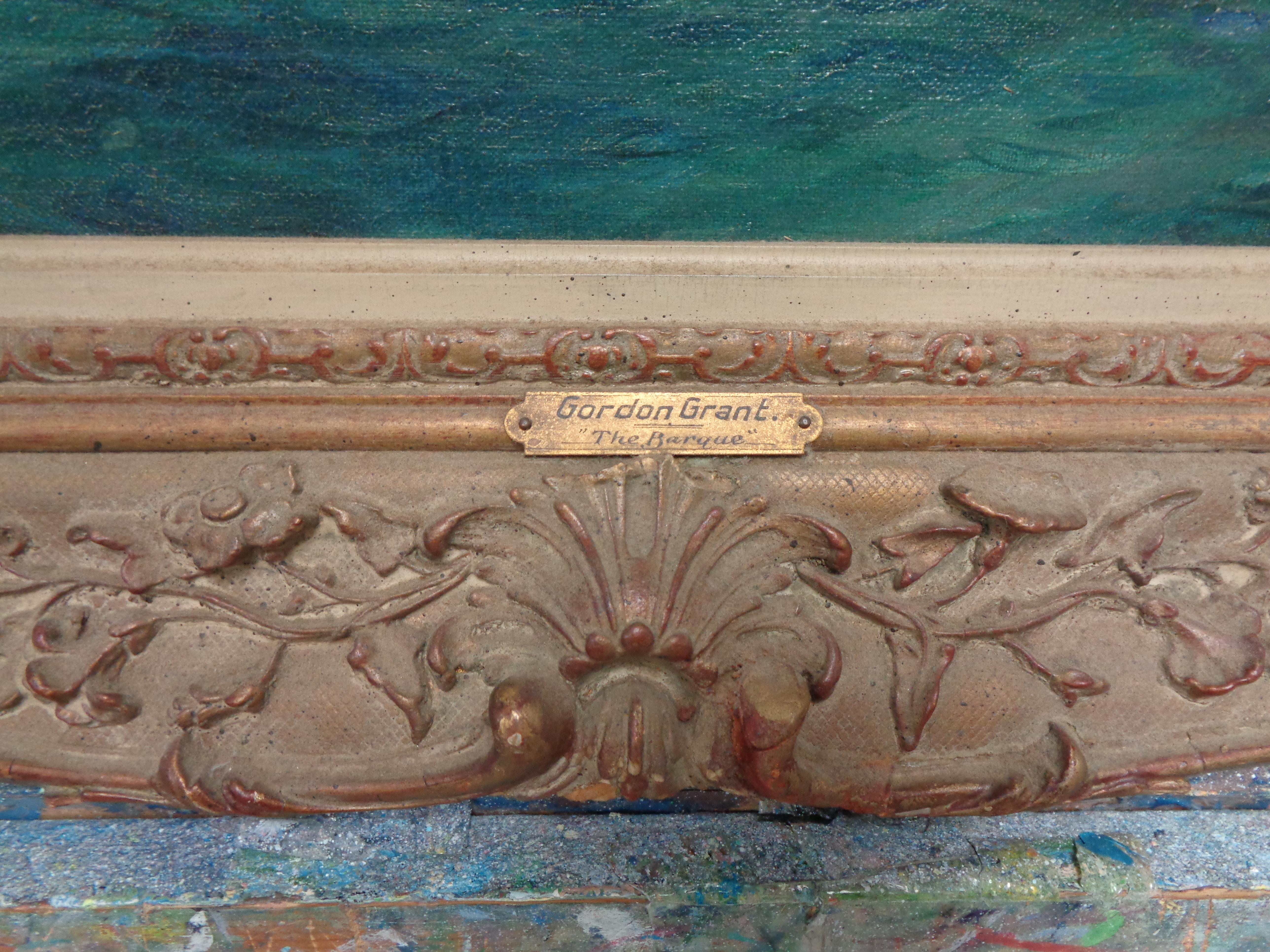 Gordon Hope Grant Paysage marin Marin Voilier Peinture à l'huile 1875-1962 en vente 5