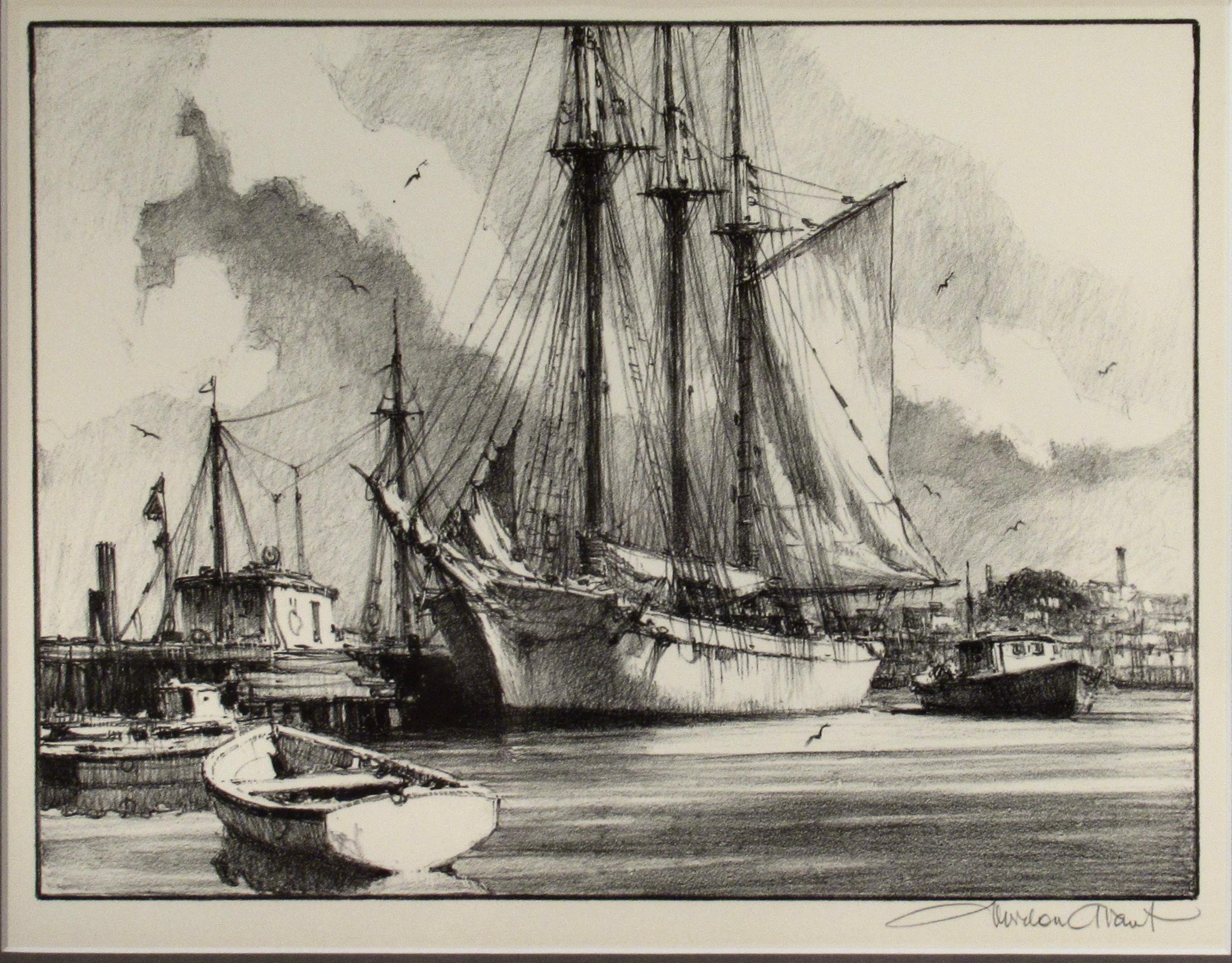 Dockside - Print by Gordon Hope Grant