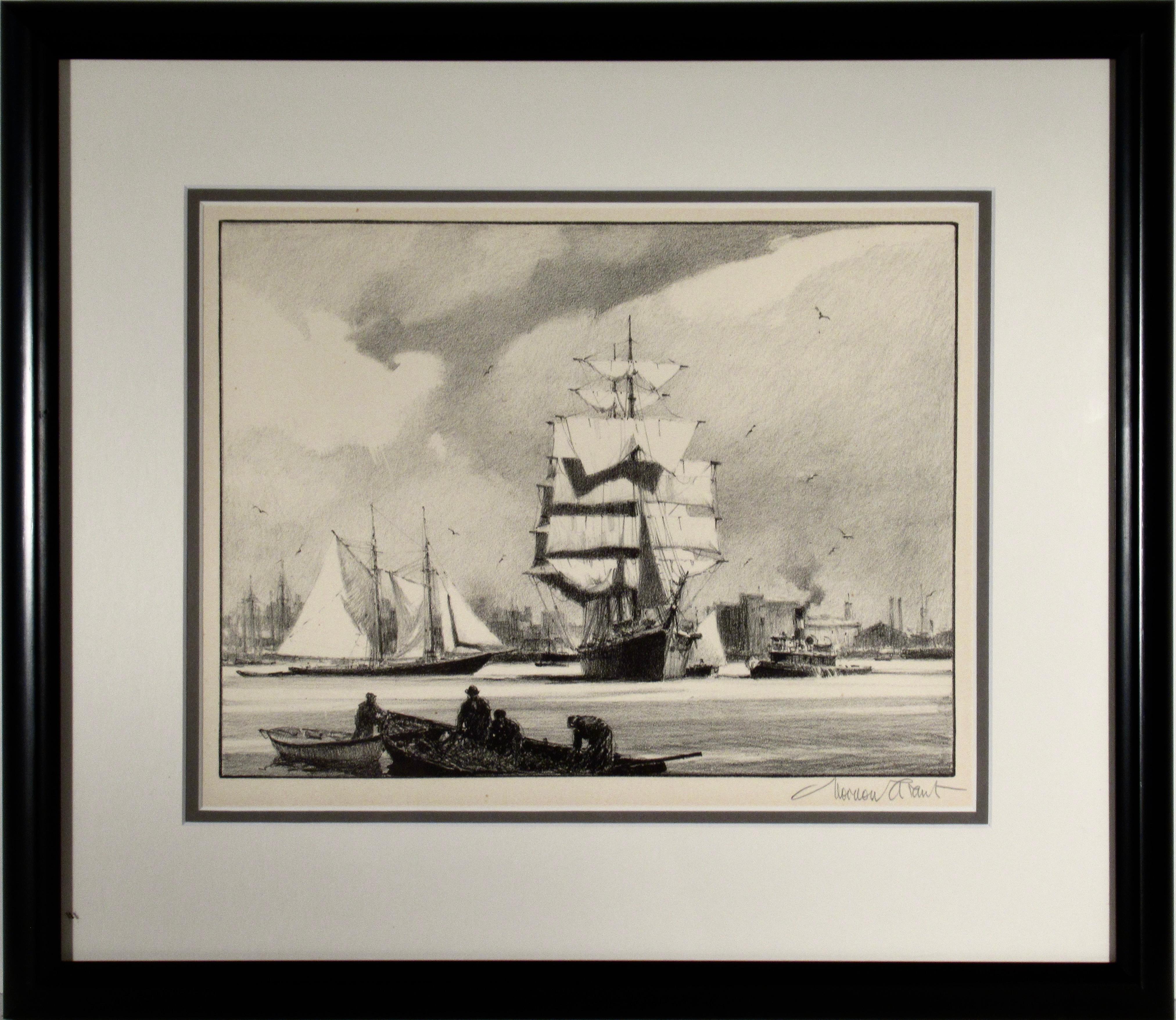 Gordon Hope Grant Figurative Print - The Salt Bark