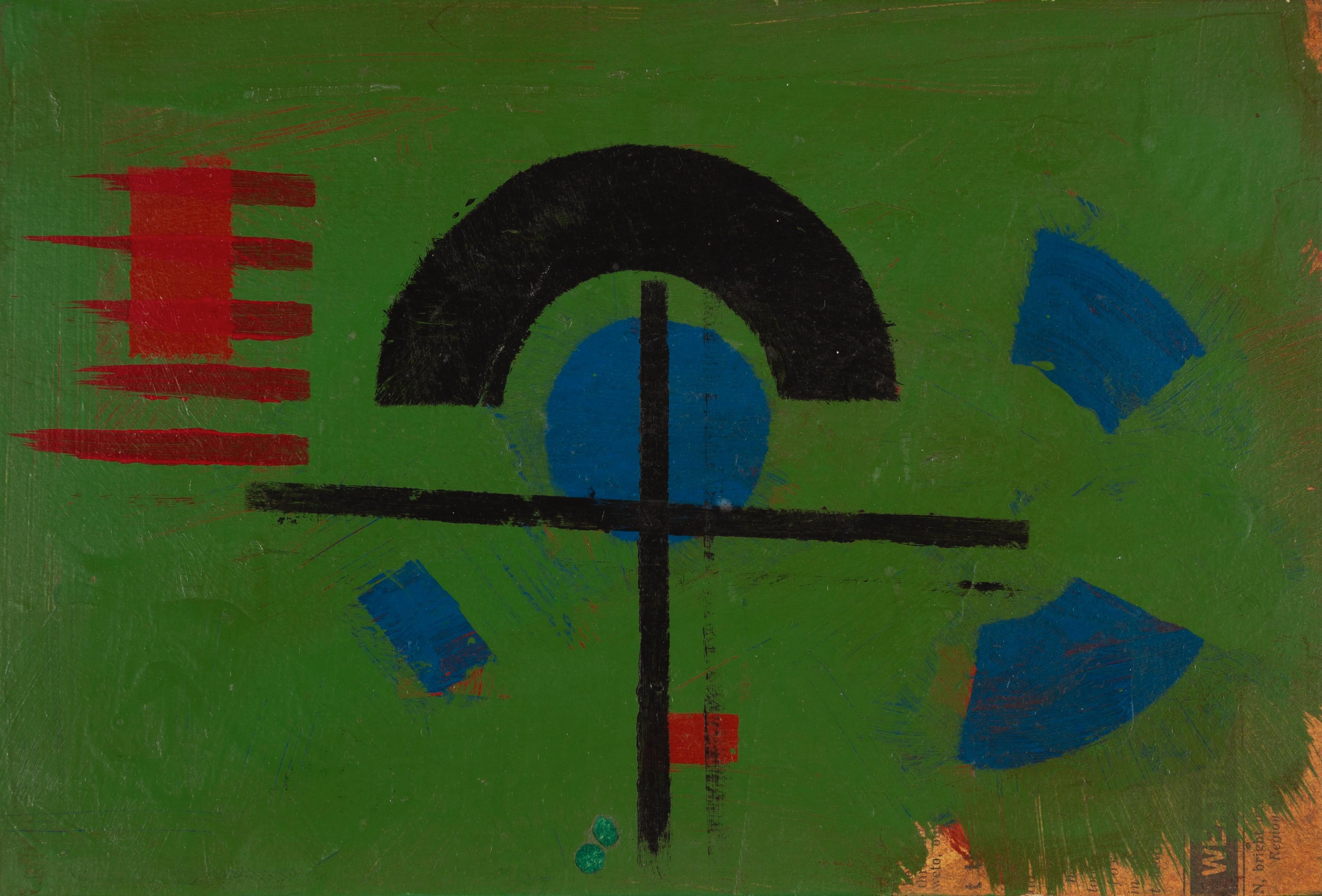 Abstract Painting di Gordon House - Arco nel Registro, 1970 - Olio, Pittura astratta in grassetto