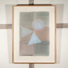 Grau/Rosa, aus der Study for Larger Tri Motif Series, 1977 – Gouache, Aquarell