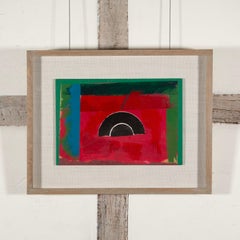 Arco interior y exterior, 1970 - Pintura abstracta geométrica