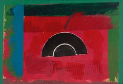 Vintage Inner and Outer Arc, 1970 - Geometric Abstract Painting