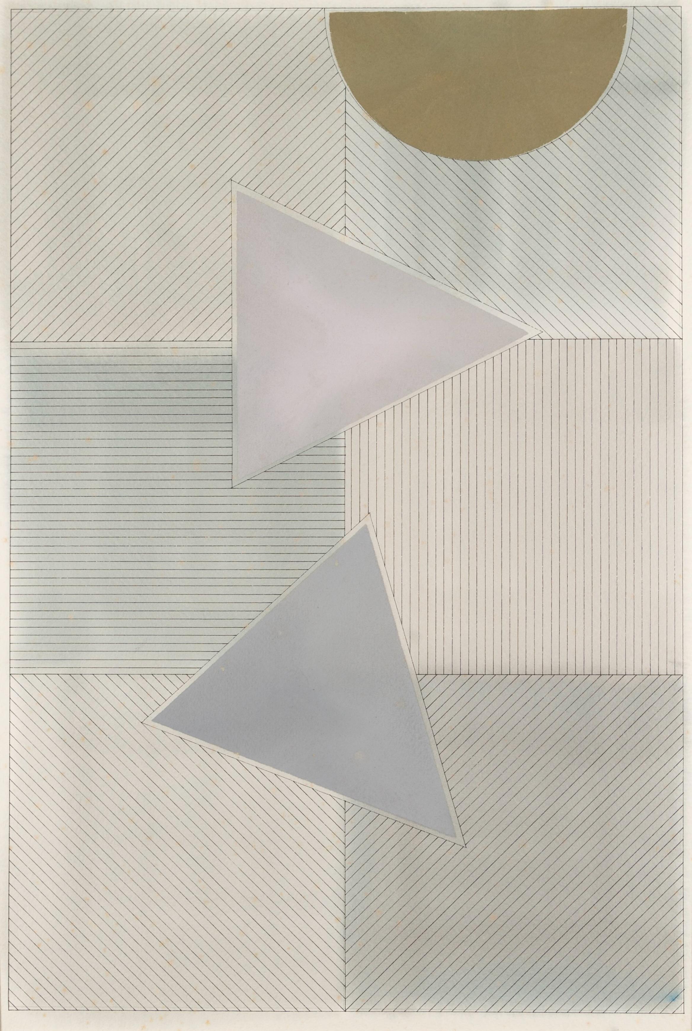 Ocra, da Study for Larger Tri Motif Series, 1977 - Colori pallidi