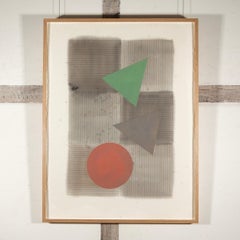 Rot/Grün, aus der Study for Larger Tri Motif Series, 1977 – Gouache, Aquarell