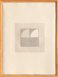 Arc 4, Minimalist Etching by Gordon House 1971