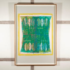 Early Style, aus der After Powhatan Suite - Großer grüner abstrakter Druck aus dem 20.