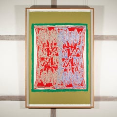 Multiple Mantle in Red, aus der After Powhatan Suite - Large Abstract Print