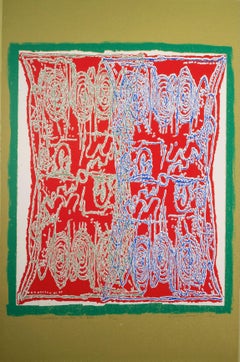 Multiple Mantle in Red, aus der After Powhatan Suite - Large Abstract Print