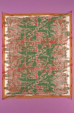 Red Tracery, dalla suite After Powhatan, 1992 - Grande serigrafia astratta