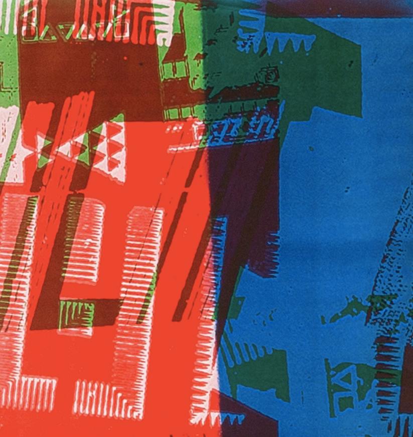 Visita del sito, dalla Suite FLW/ Highbury Portfolio - Stampa astratta del 20° C. - Print Beige di Gordon House