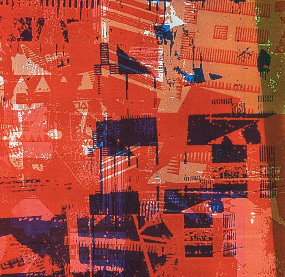 Still Working, dalla Suite FLW/ Highbury Portfolio - Stampa astratta del 20° C. in vendita 1