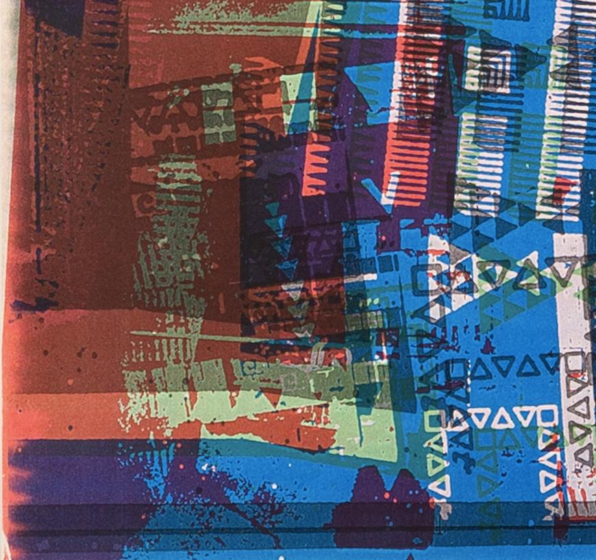 The Project, from the FLW/ Highbury Portfolio Suite - 20th C Red Abstract Print (Le projet, de la suite FLW/ Highbury Portfolio - Gravure abstraite rouge du 20e siècle) en vente 4