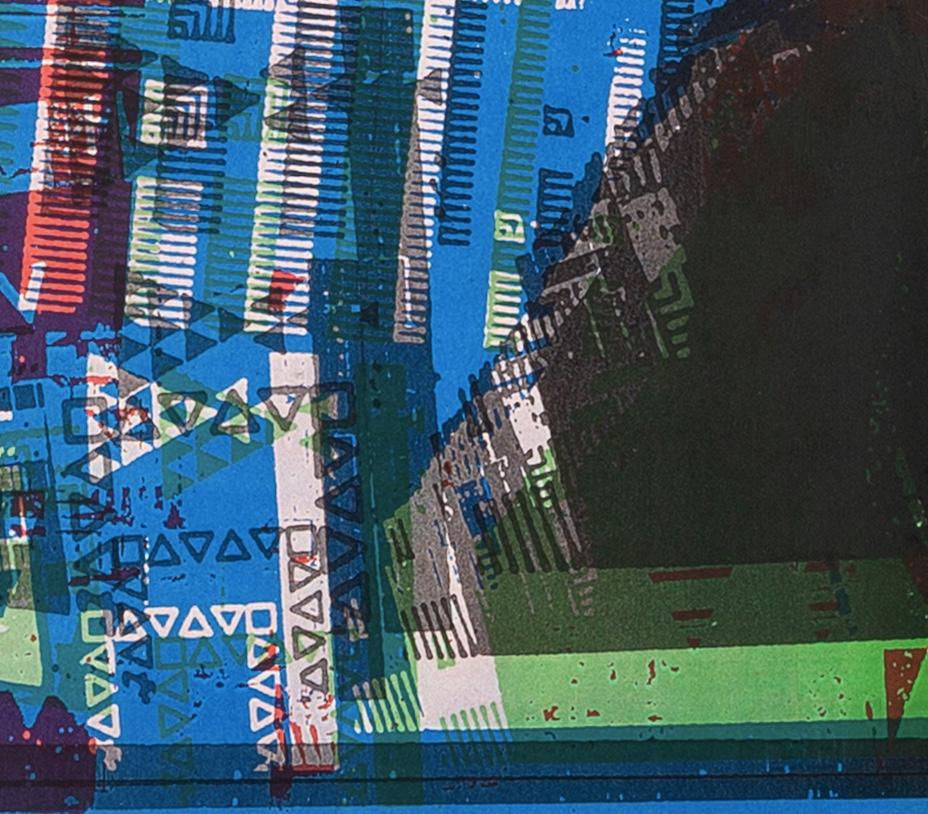 The Project, from the FLW/ Highbury Portfolio Suite - 20th C Red Abstract Print (Le projet, de la suite FLW/ Highbury Portfolio - Gravure abstraite rouge du 20e siècle) en vente 5