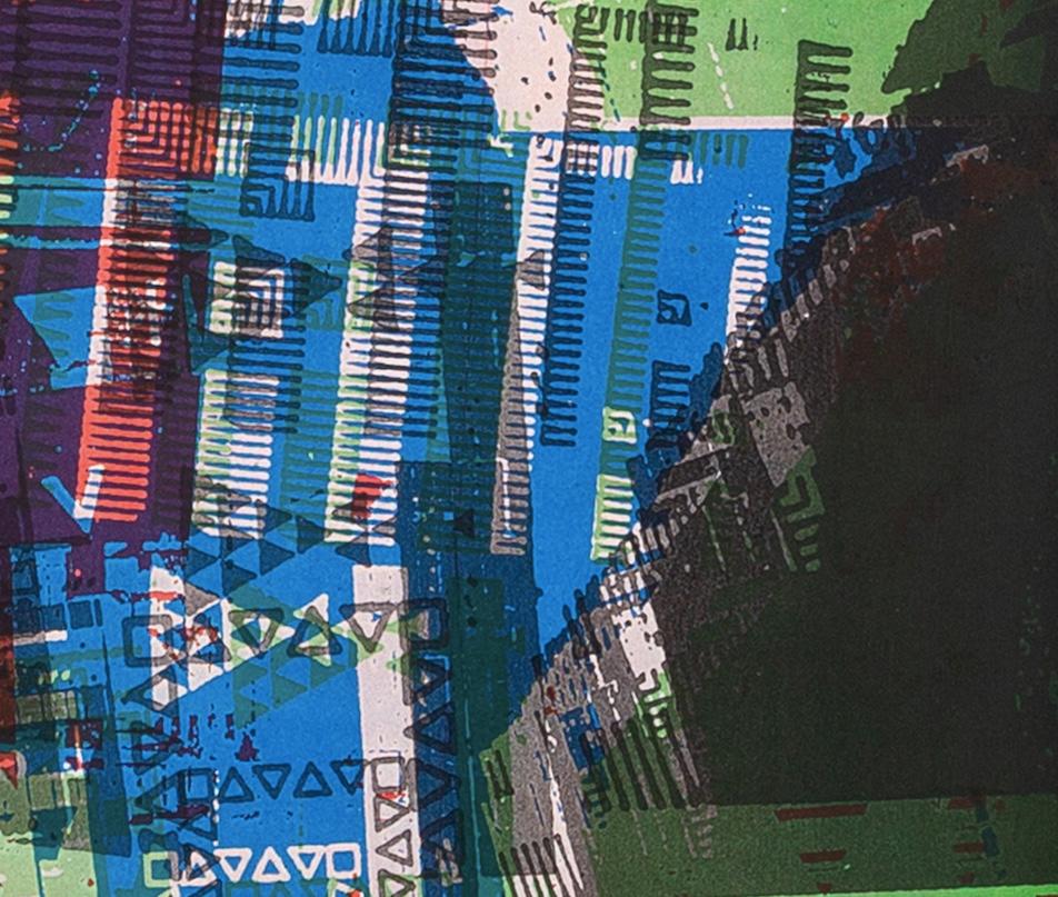 The Project, from the FLW/ Highbury Portfolio Suite - 20th C Red Abstract Print (Le projet, de la suite FLW/ Highbury Portfolio - Gravure abstraite rouge du 20e siècle) en vente 7