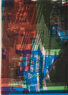 Gordon House - The Project, from the FLW/ Highbury Portfolio Suite - 20th C Red Abstract Print The Project, from the FLW/ Highbury Portfolio Suite - 20th C Red Abstract Print