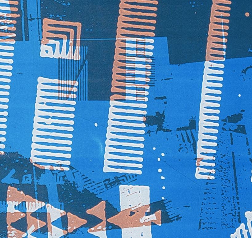 Working, dalla suite FLW/ Highbury Portfolio - Stampa astratta del XX secolo in vendita 1