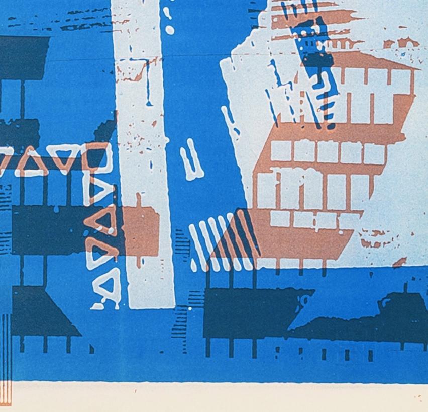 Working, dalla suite FLW/ Highbury Portfolio - Stampa astratta del XX secolo in vendita 3