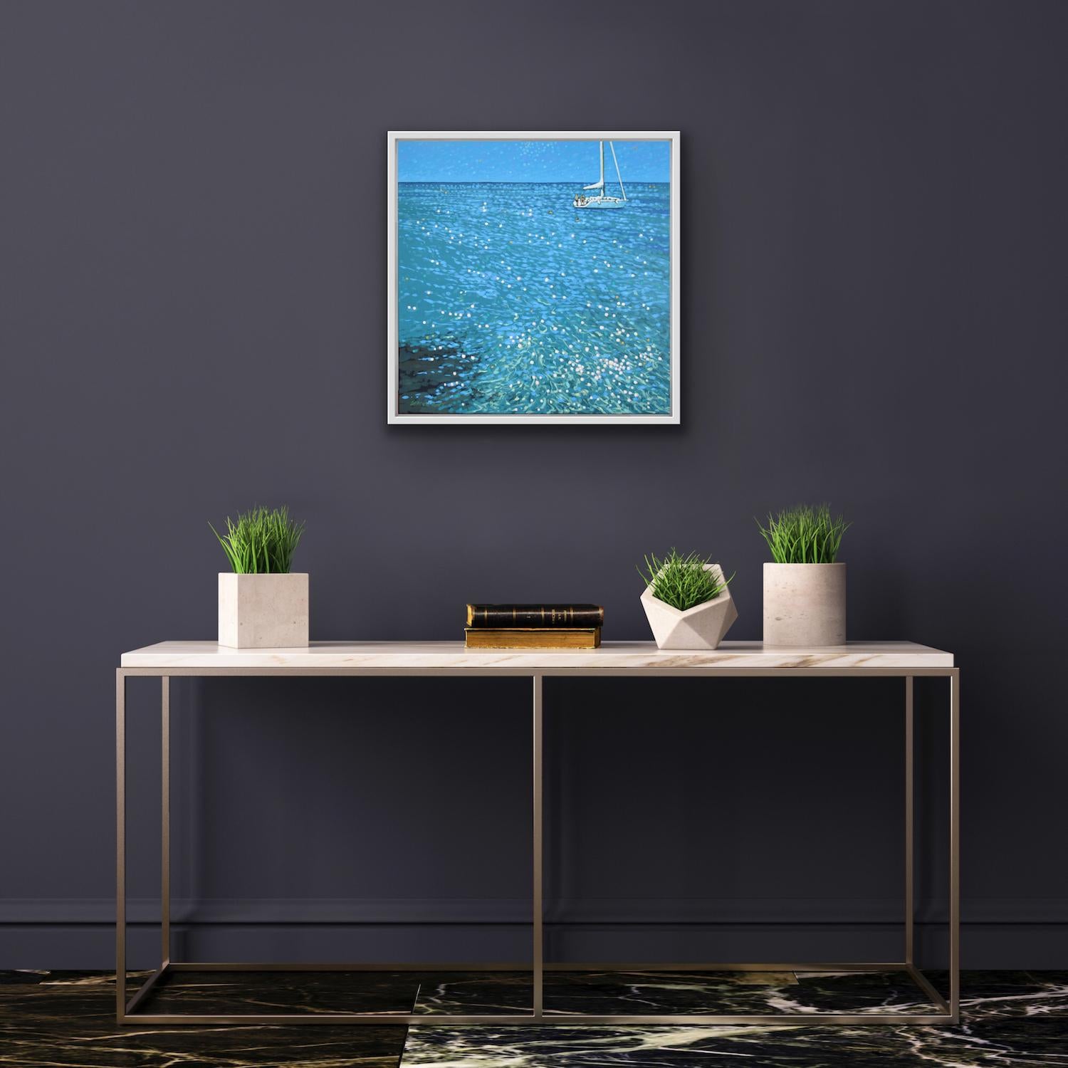 Summer sunshine sailing, Gordon Hunt, Original painting, Acrylic on Canvas, 2022 2