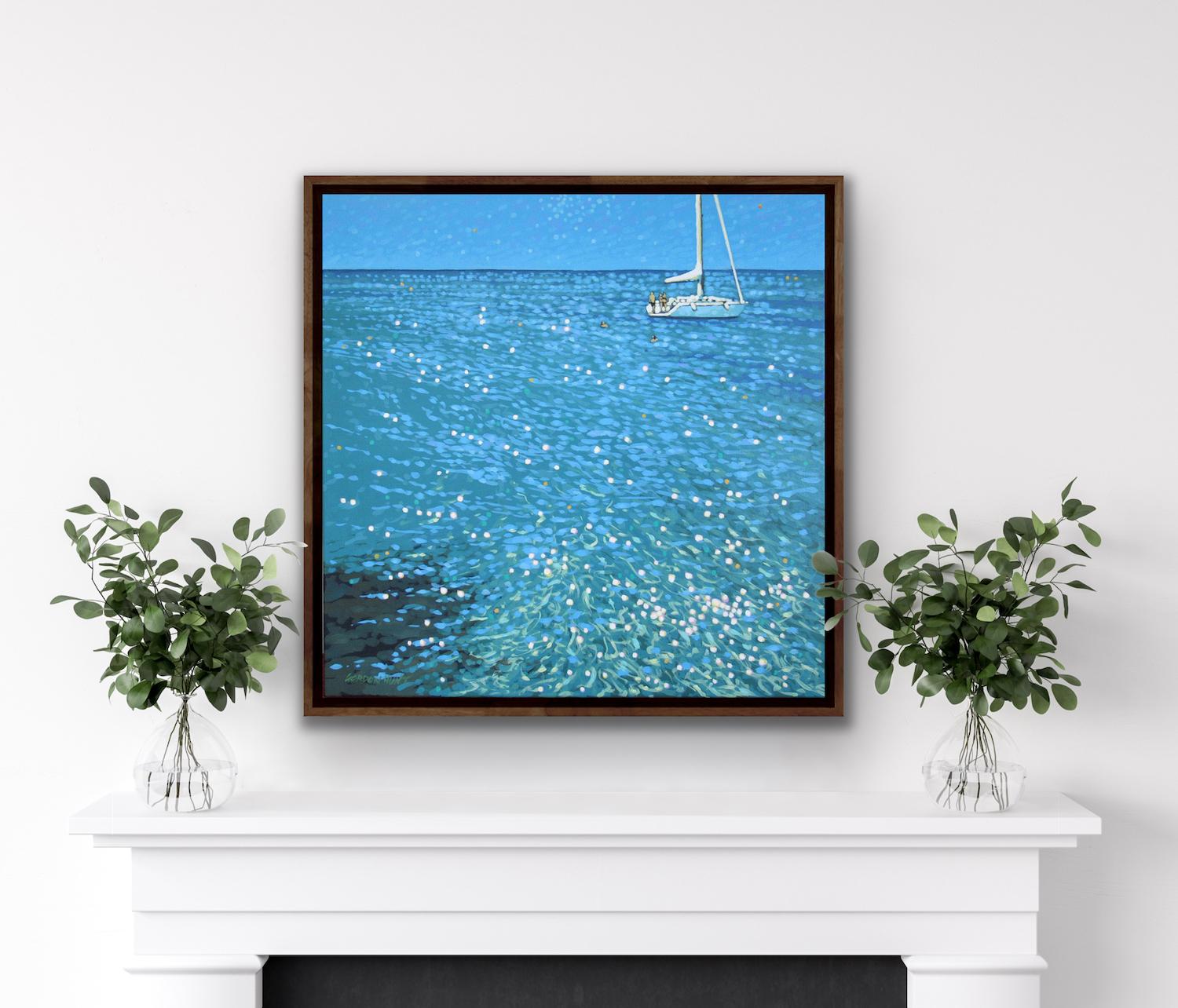 Summer sunshine sailing, Gordon Hunt, Original painting, Acrylic on Canvas, 2022 3