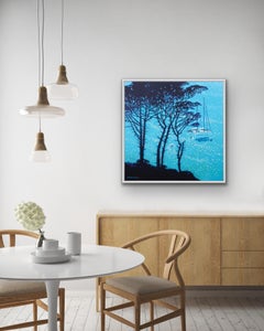 A sailing Break, Contemporary Seascape Art, Affordable Art, Fowey Art, Cornwall