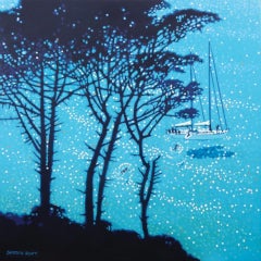 A sailing Break, Contemporary Seascape Art, Affordable Art, Fowey Art, Cornwall
