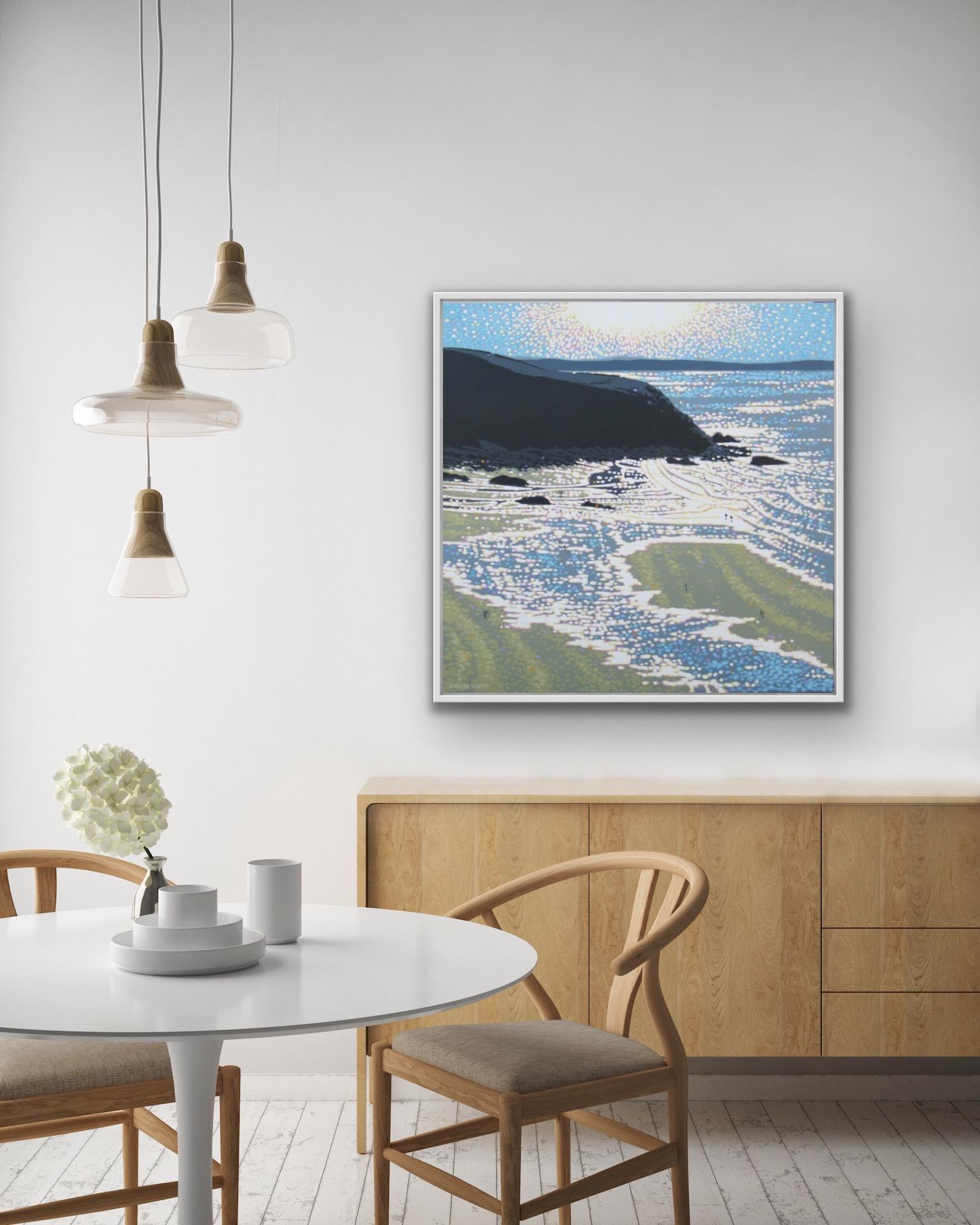 Beach Sunshine Sparkles, Still-life, Original Coastal Painting, Landscape For Sale 4