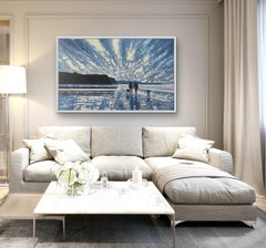 Bright and Breezy Beach Walk, Contemporary Coastal Landscape Paintings, Seaside