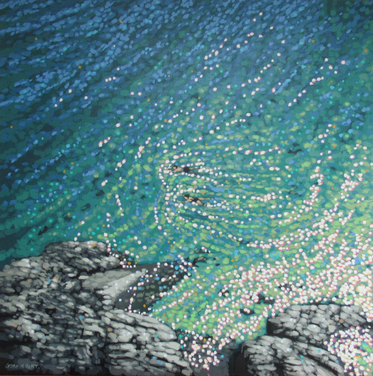 Cornwall Cove - Impressionist Painting by Gordon Hunt