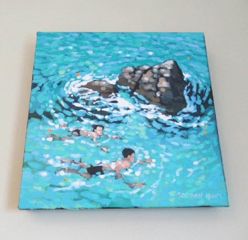 Gordon Hunt, Un baño alrededor de las rocas, Arte asequible, Arte para regalar en venta 2