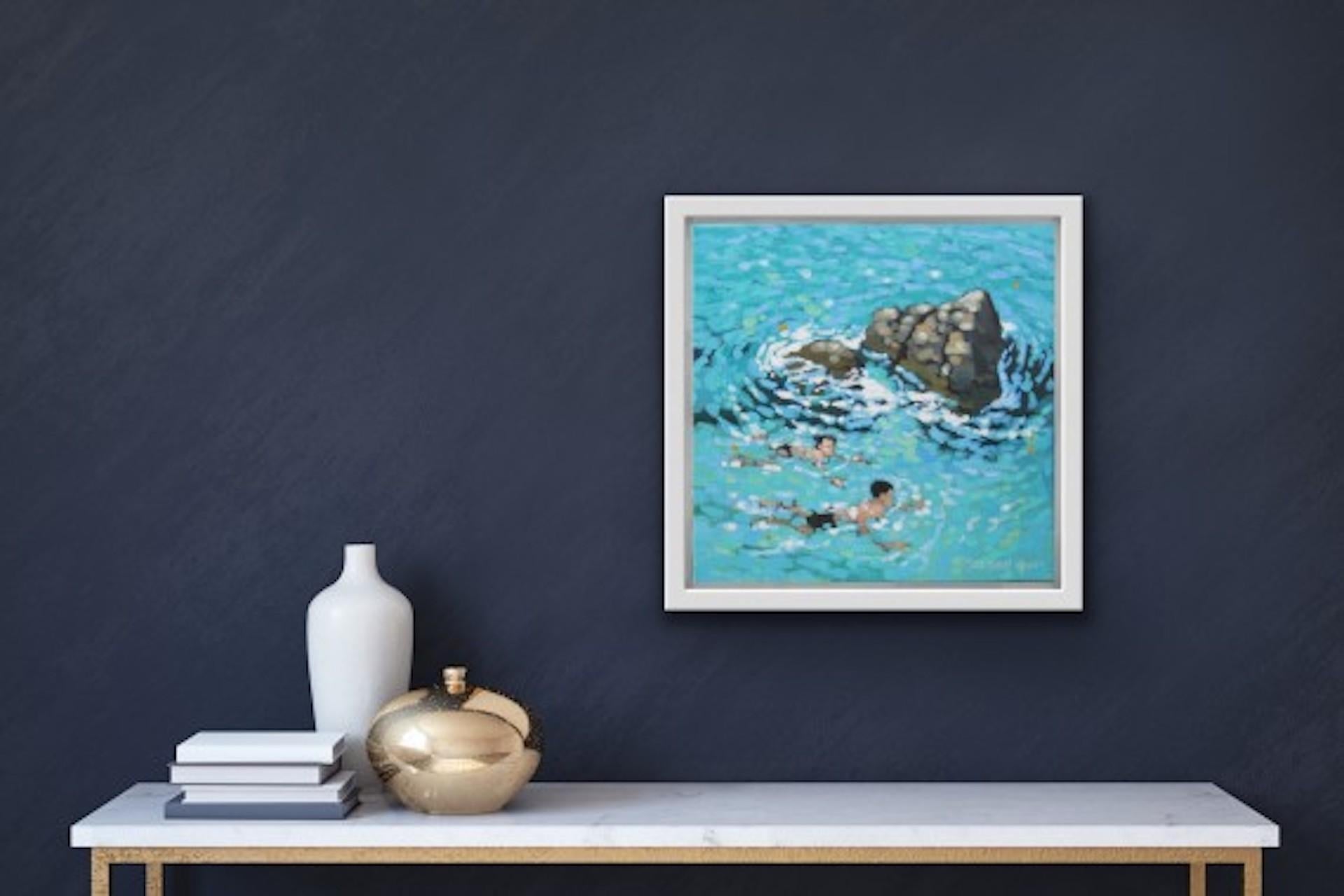 Gordon Hunt, Un baño alrededor de las rocas, Arte asequible, Arte para regalar en venta 5