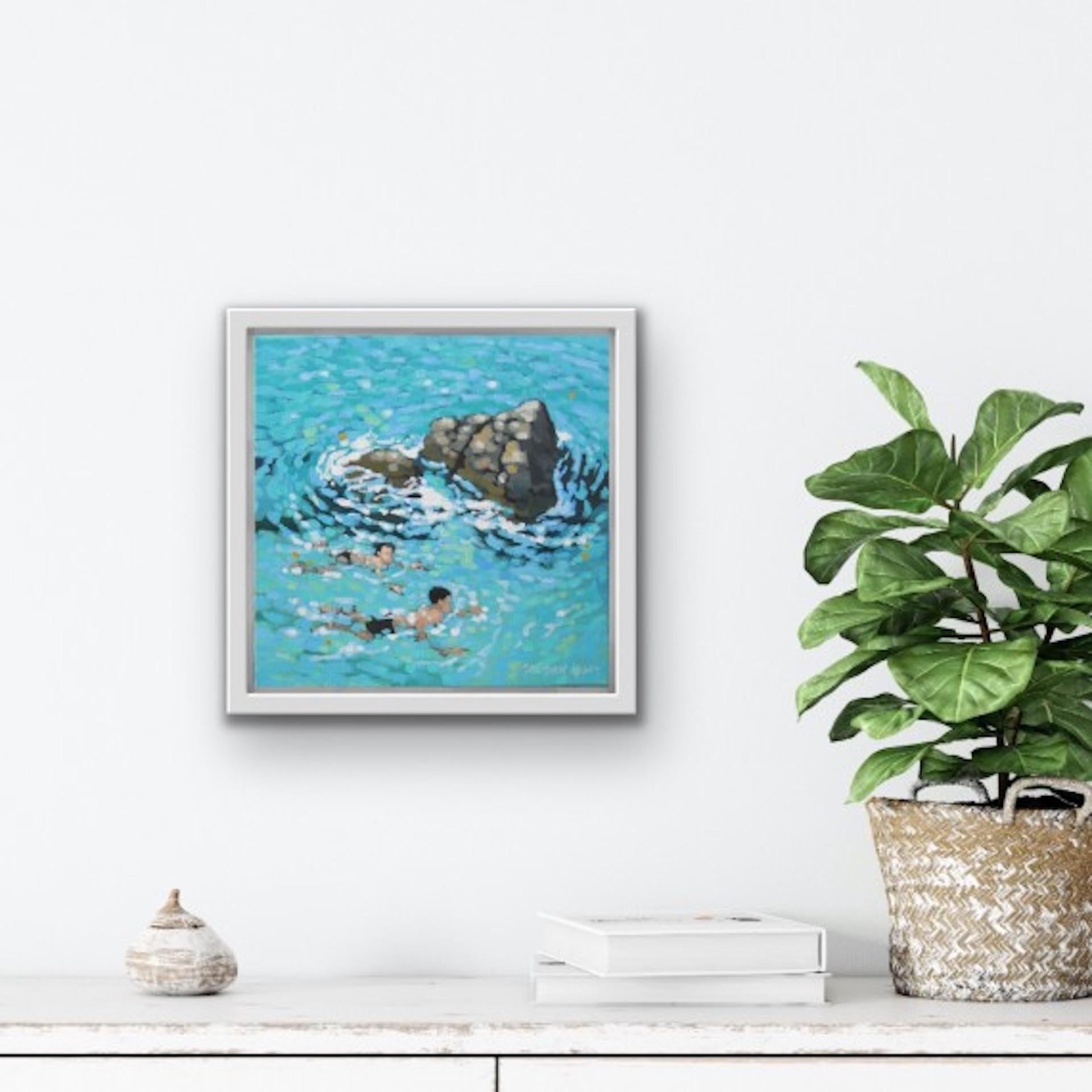 Gordon Hunt, Un baño alrededor de las rocas, Arte asequible, Arte para regalar en venta 6