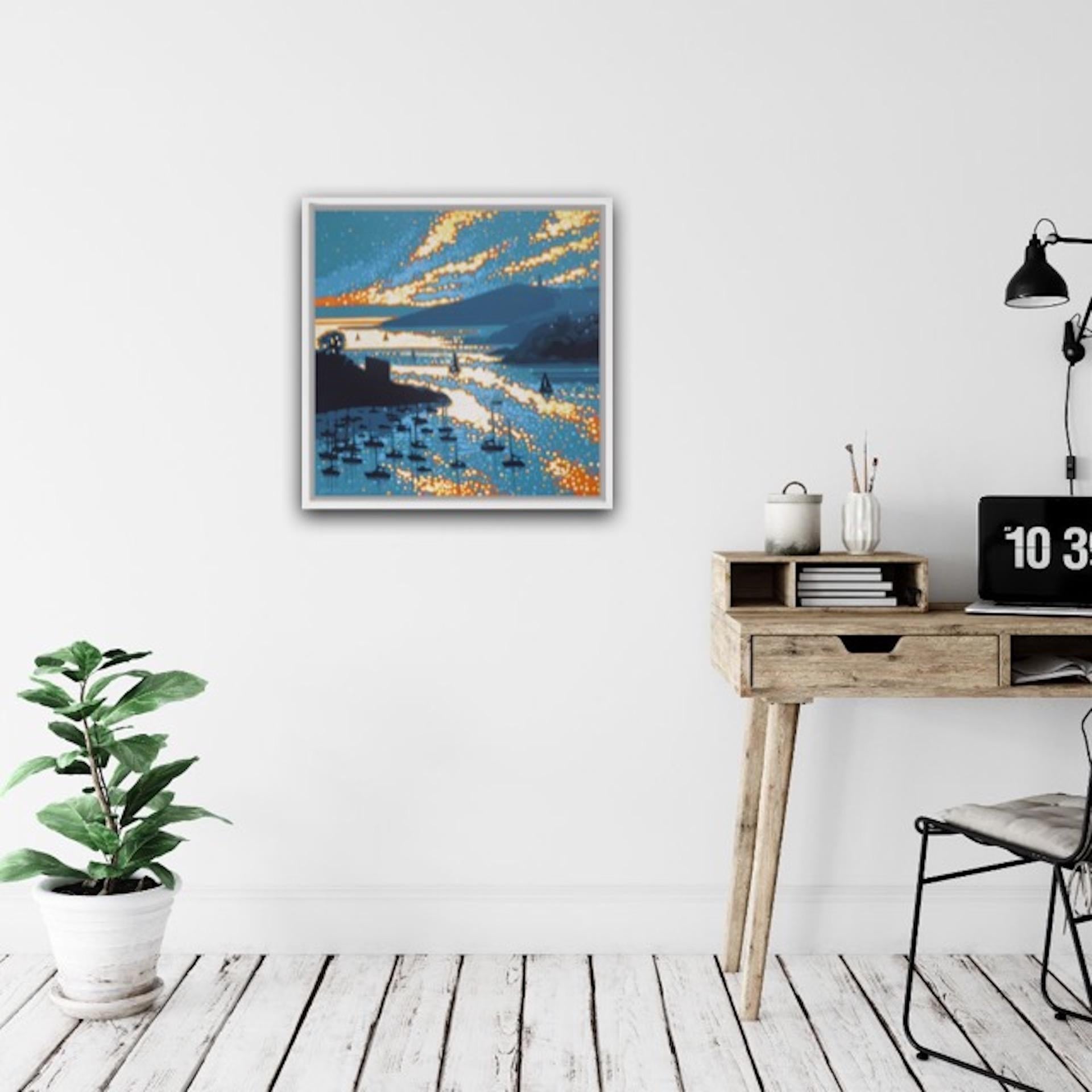 Gordon Hunt, Hall Walk Sparkle, Arte della barca, Arte luminosa, Arte della vela, Arte originale in vendita 3