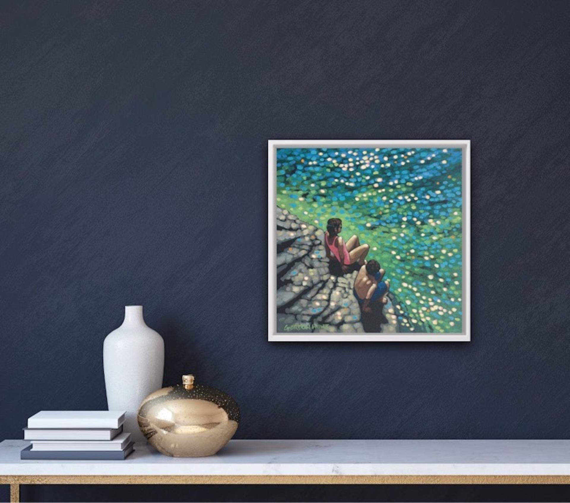 Gordon Hunt, Just Swim V, Quadro impressionista originale, opera d'arte a prezzi accessibili in vendita 7