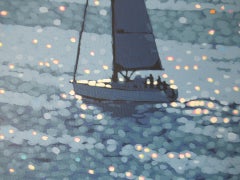 Gordon Hunt , Out into the Blue, Cornwall Art, Seascape Art, Affordable Art