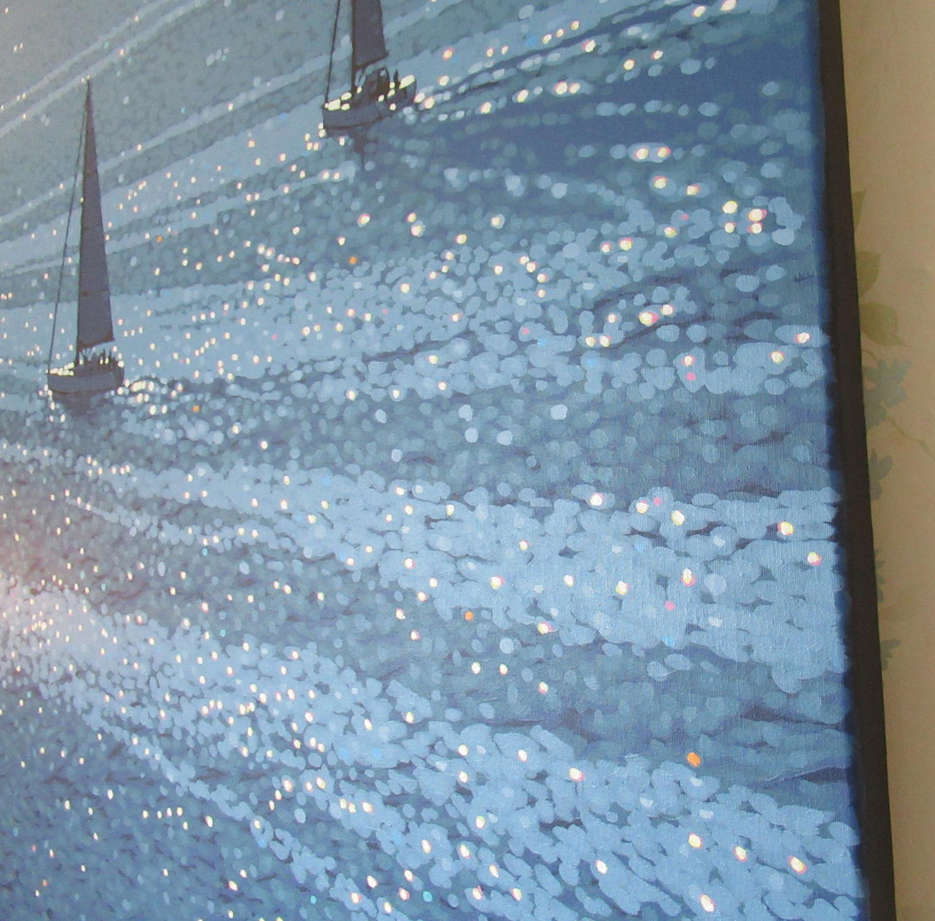 Gordon Hunt , Out into the Blue, Cornwall Art, Seascape Art, Affordable Art For Sale 3