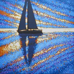 Gordon Hunt, Sailing the Sparkling Sea, Contemporary Art, Seascape Painting