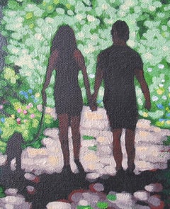Gordon Hunt, Shady Lane, Affordable Art, Woodland Landscape Painting